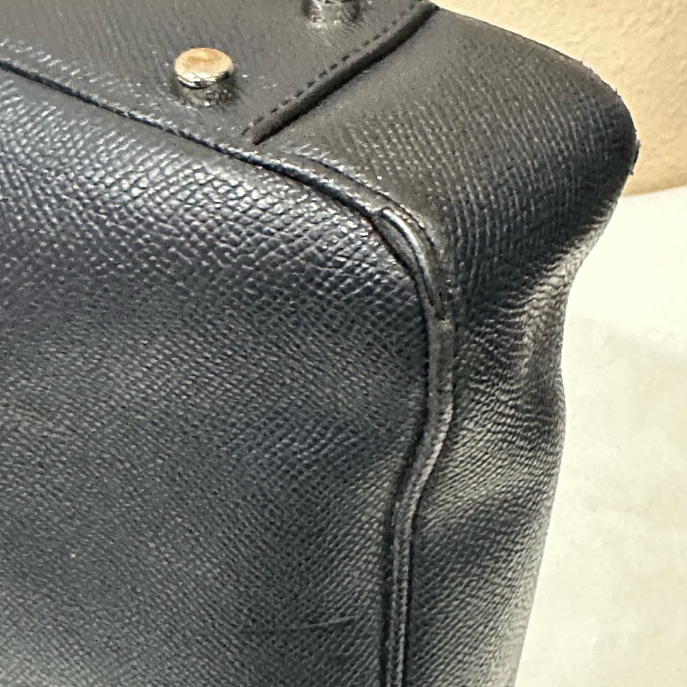 Coach Dark Navy Leather Briefcase - Picture 14 of 15